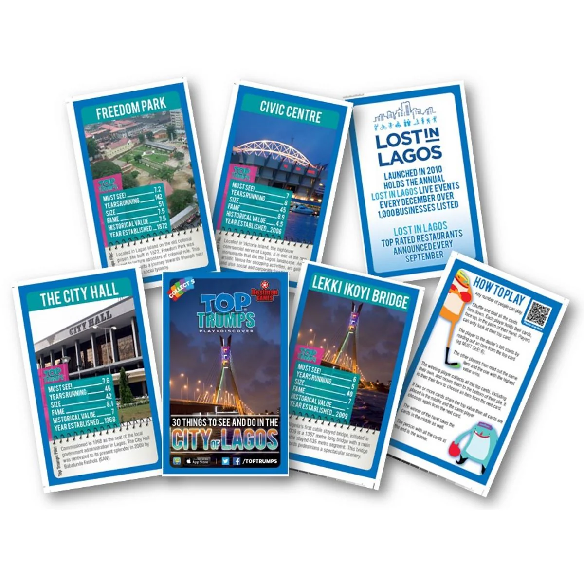 City of Lagos Top Trumps Card Game - Image 3