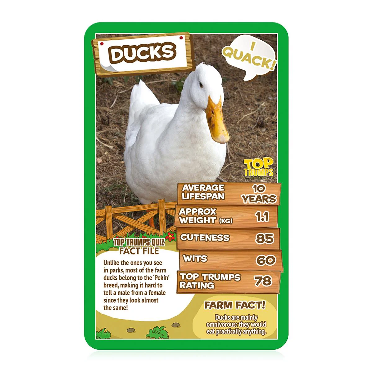 Farm Animals Top Trumps Card Game - Image 3