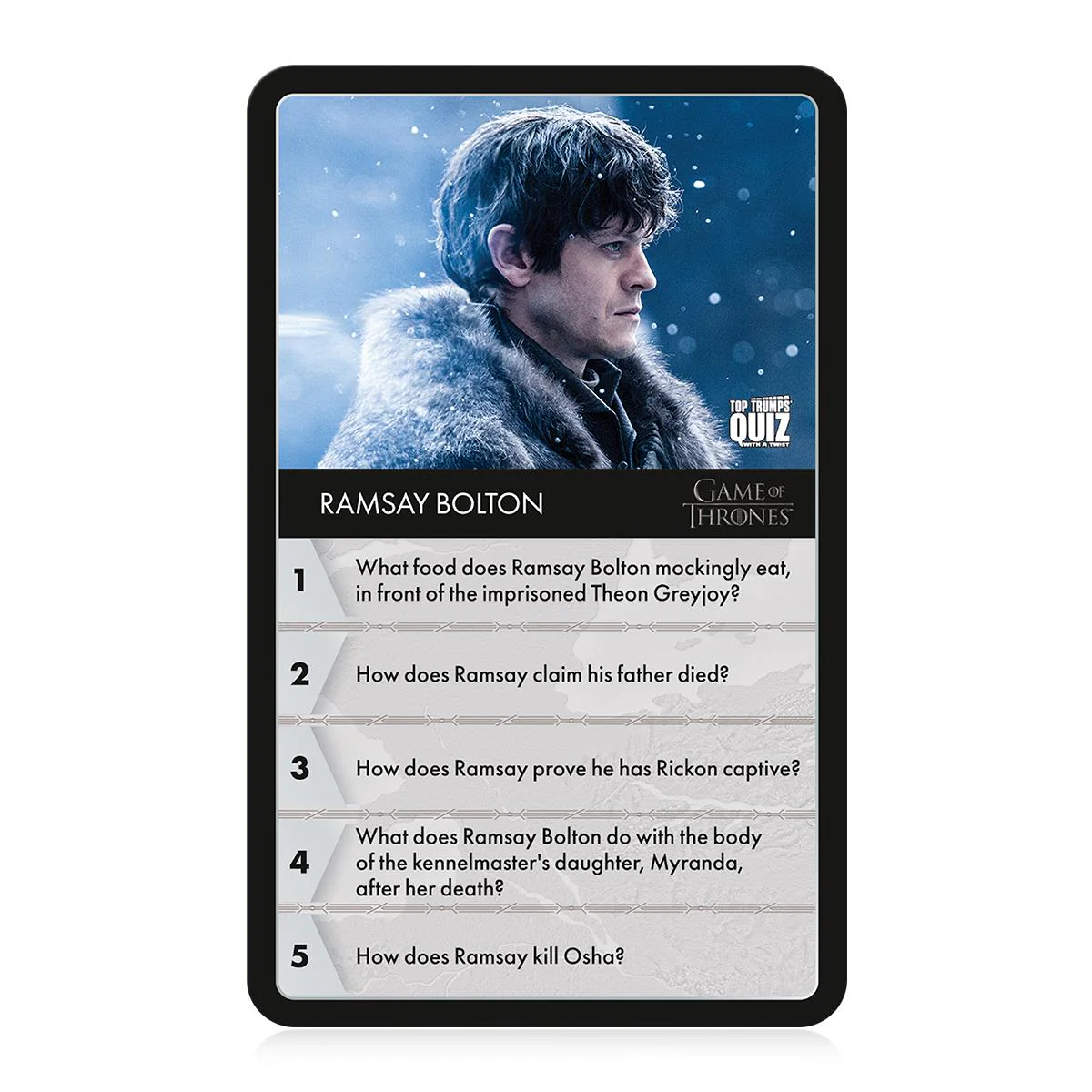 Game of Thrones Top Trumps Quiz Card Game - Image 6