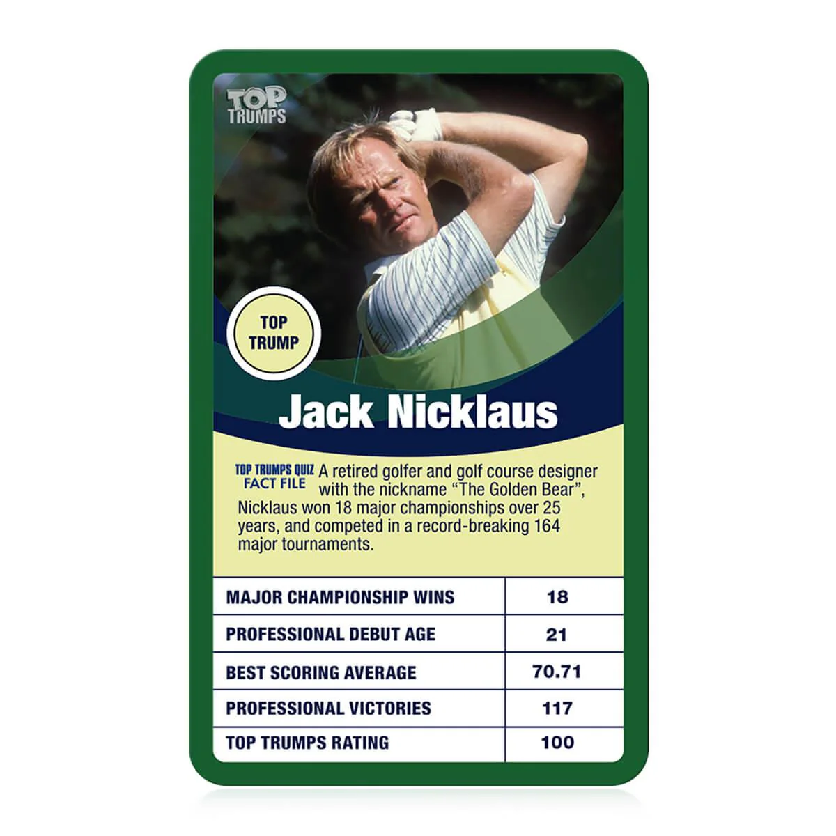 Greatest Golfers Top Trumps Card Game | Top 30 Golf Legends - Image 4