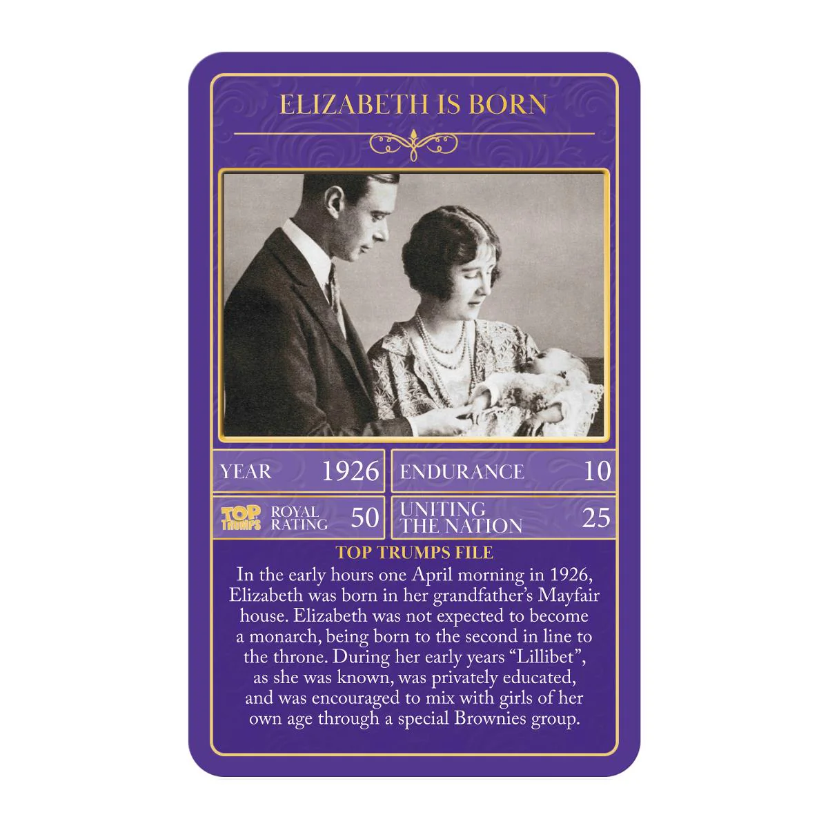 HM Queen Elizabeth II Top Trumps Card Game - Image 2