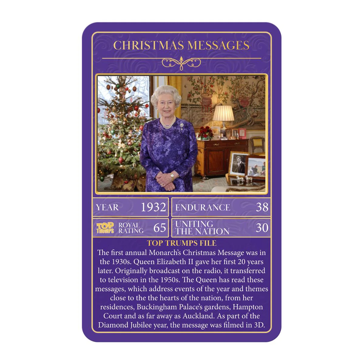 HM Queen Elizabeth II Top Trumps Card Game - Image 3