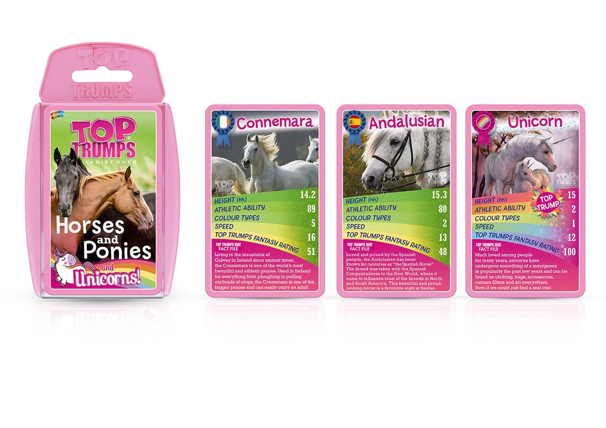 Horses, Ponies & Unicorns Top Trumps Card Game - Image 5