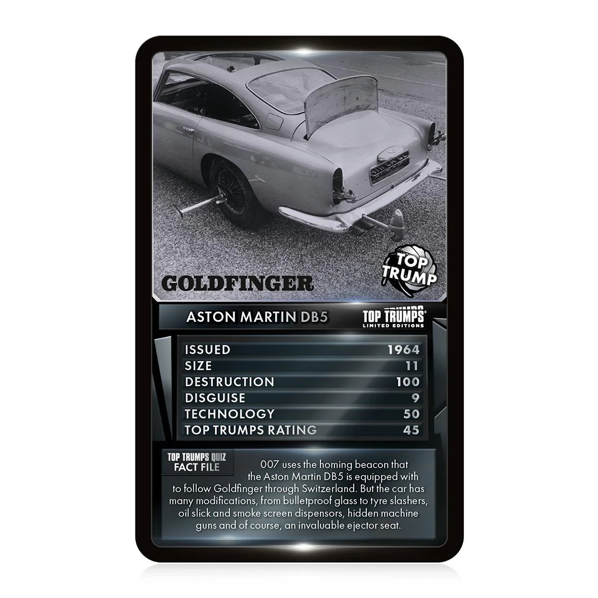 James Bond Gadgets & Vehicles Top Trumps Card Game - Image 4