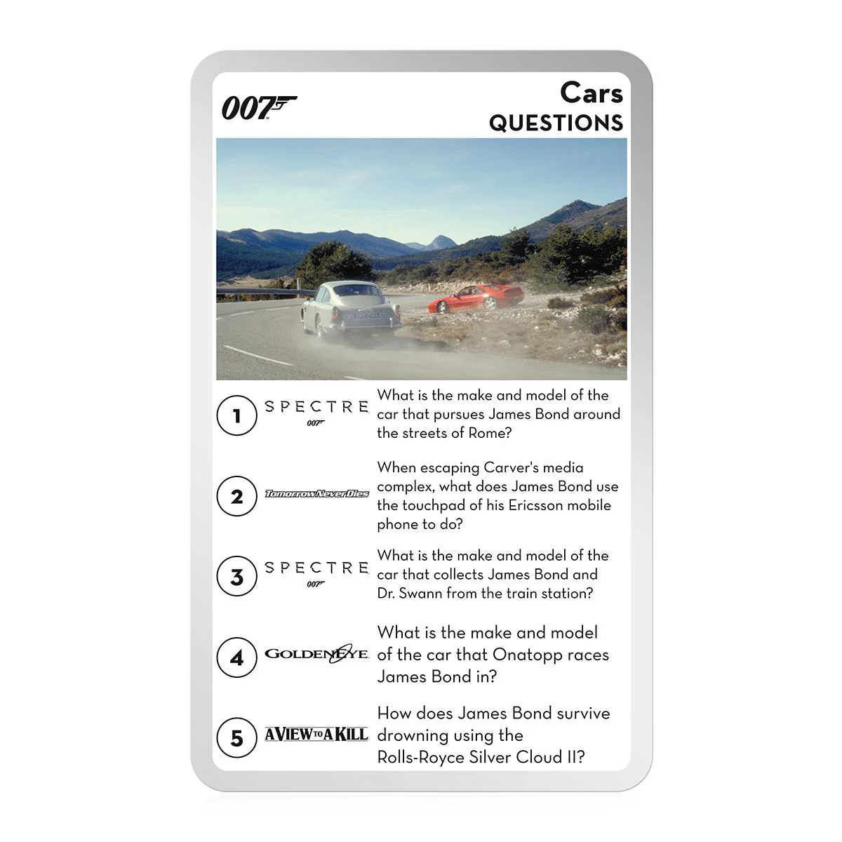James Bond Top Trumps Quiz Game Card Game - Image 5