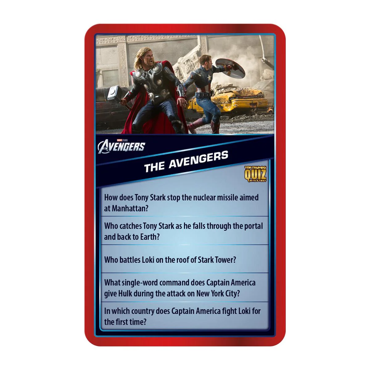 Marvel Cinematic Universe Top Trumps Quiz Card Game - Image 3