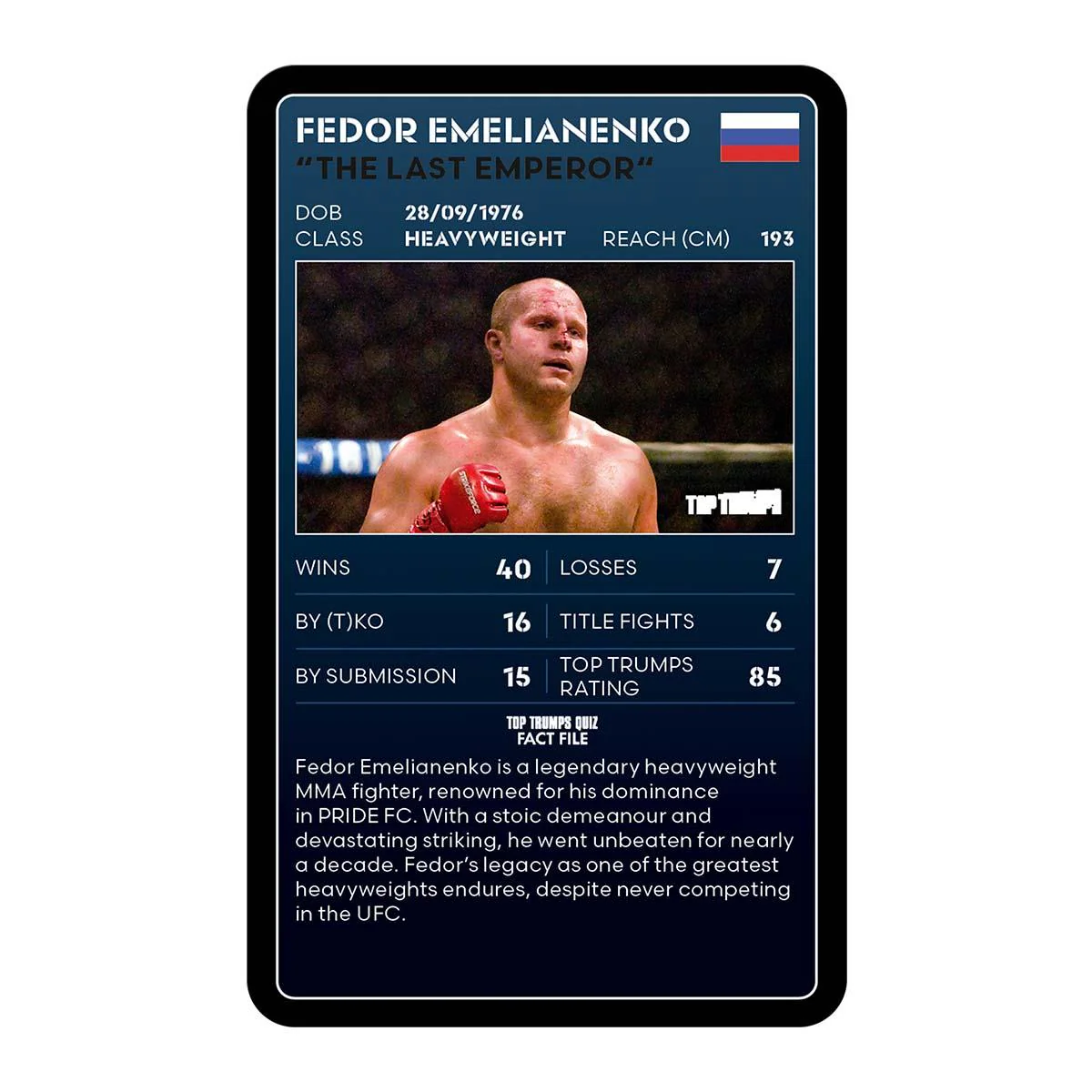 MMA Mixed Martial Arts Top Trumps Limited Edition Card Game - Image 3