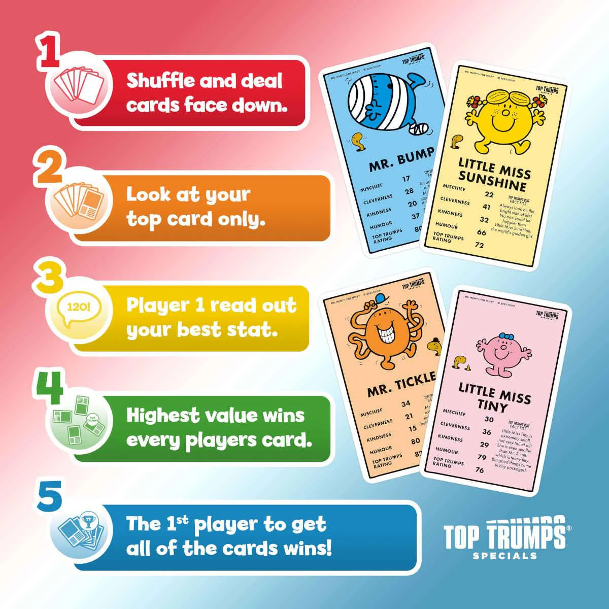 Mr Men & Little Miss Top Trumps Card Game - Image 5