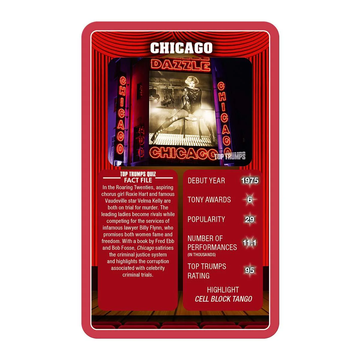 Musicals Top Trumps Limited Edition Card Game - Image 4