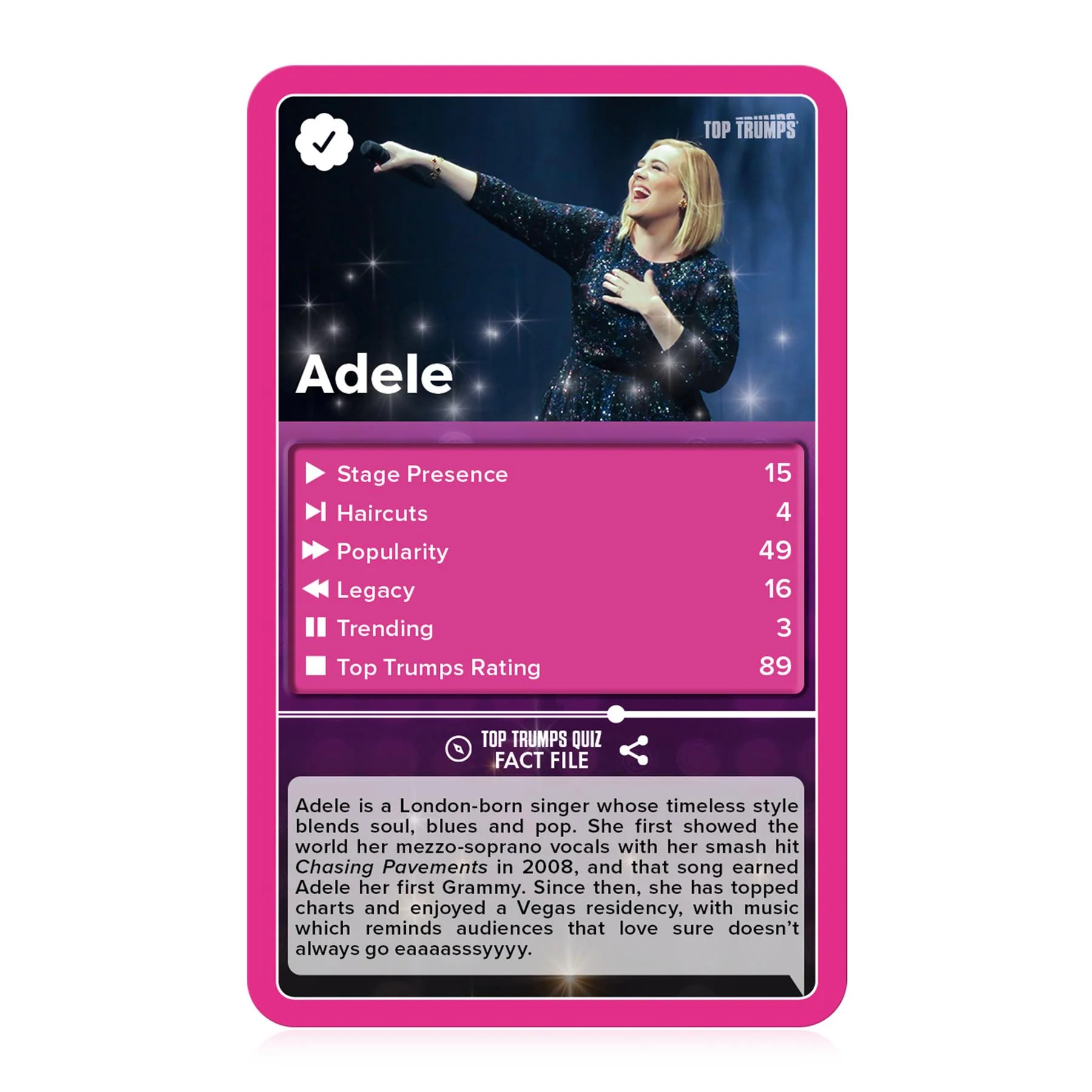 Popstars Top Trumps Card Game - Image 4