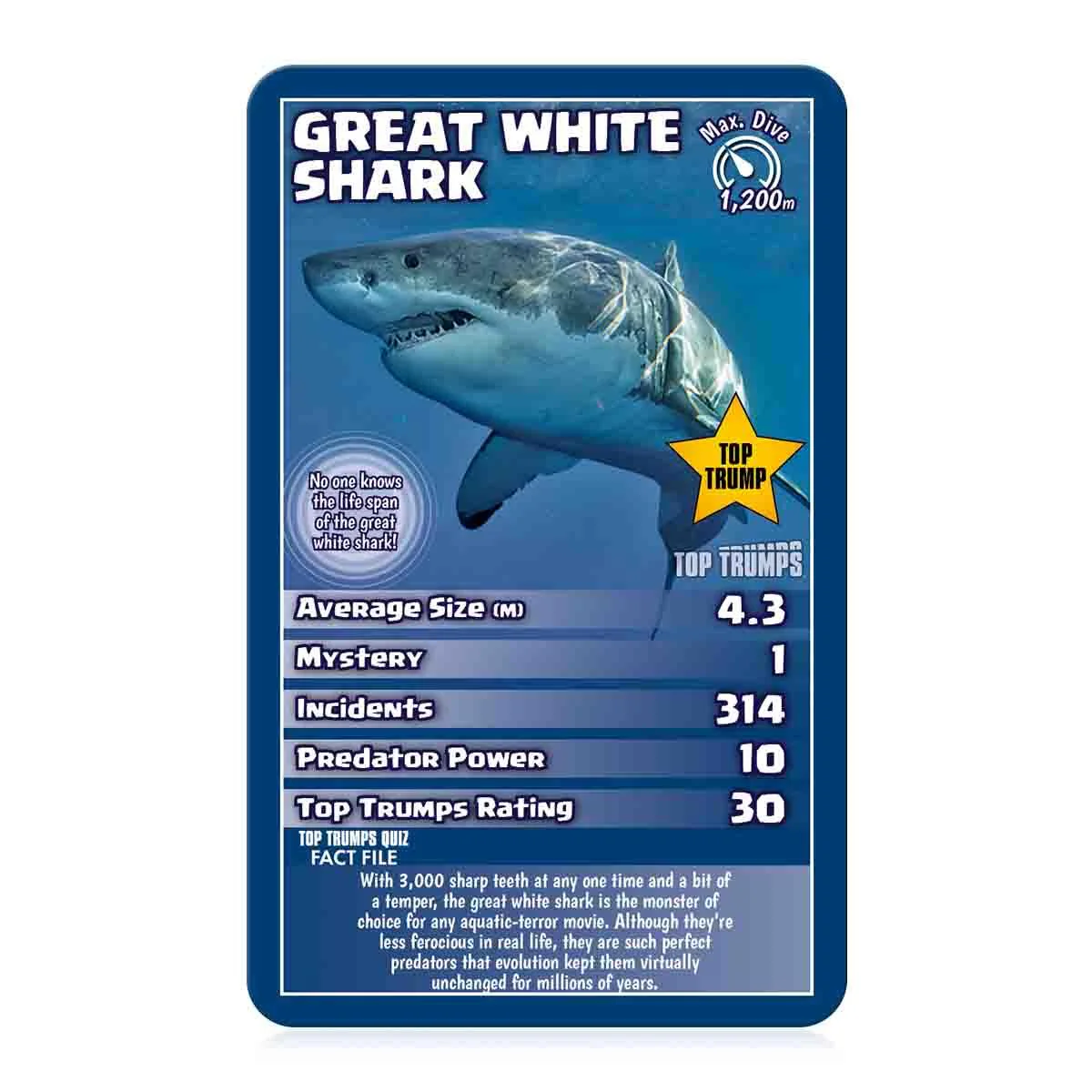 Sharks Top Trumps Card Game - Image 2