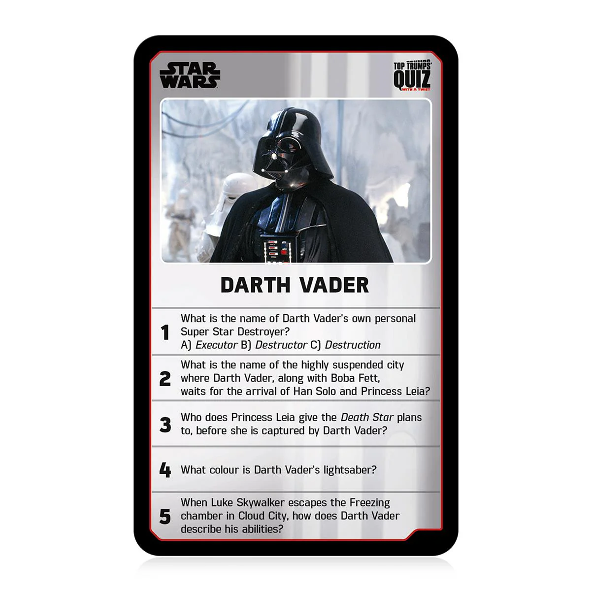 Star Wars 21 Top Trumps Quiz Card Game - Image 4