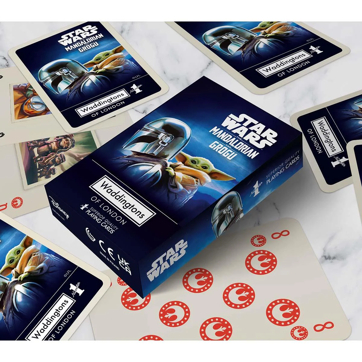 Star Wars Mandalorian & Grogu Waddingtons Number 1 Playing Cards - Image 3