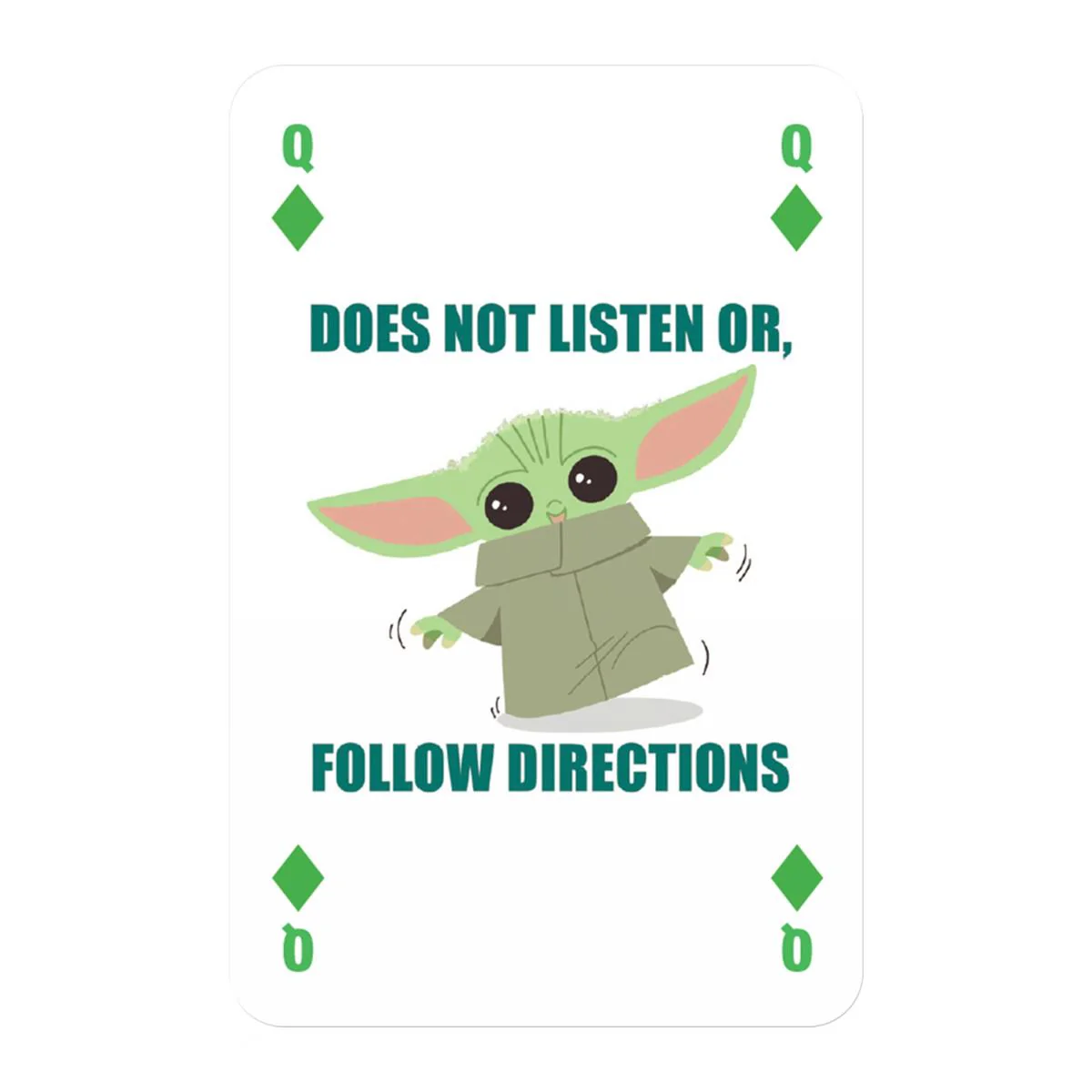 Star Wars The Mandalorian 'The Child' Waddingtons Number 1 Playing Cards - Image 3