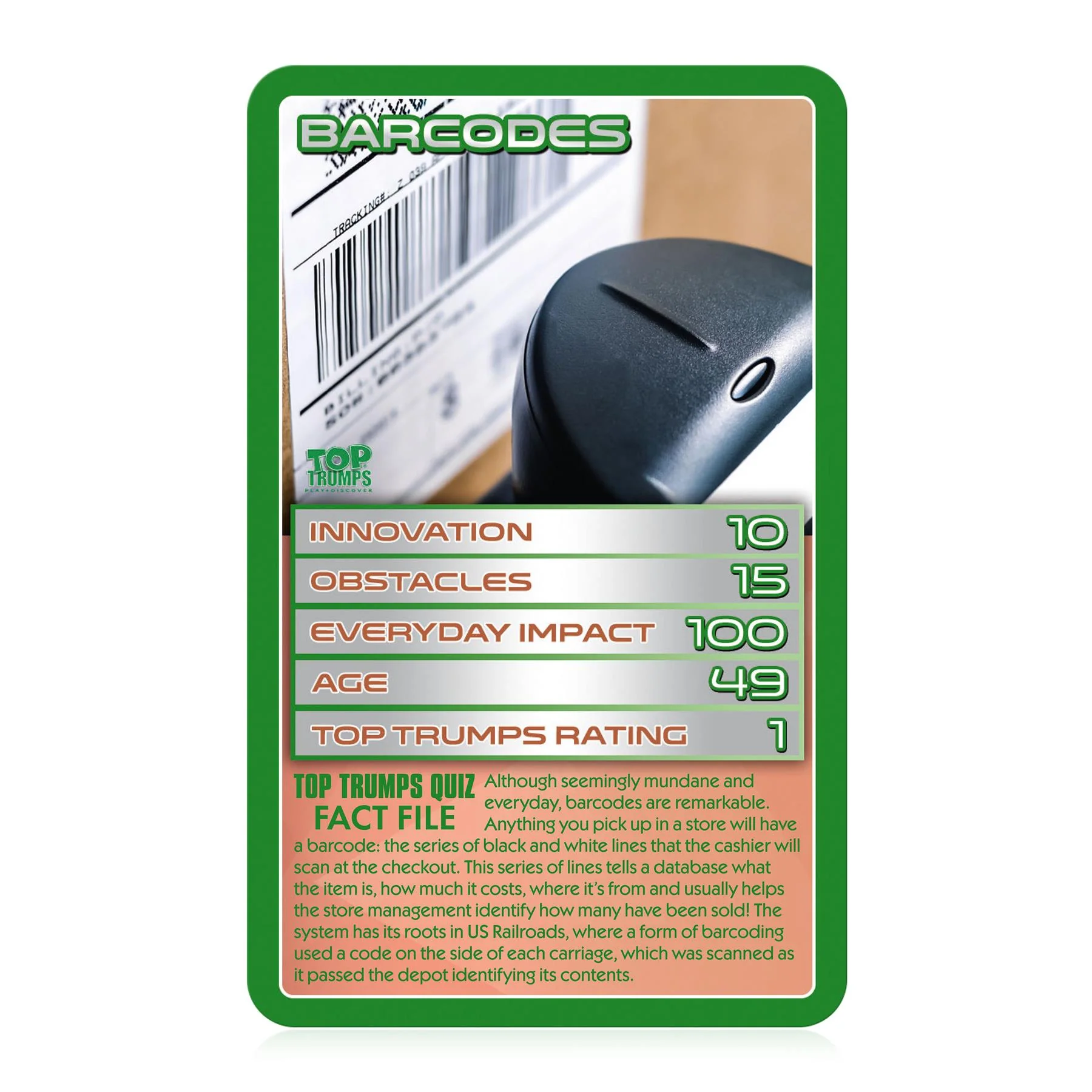 STEM Terrific Technology 21 Top Trumps Card Game - Image 3