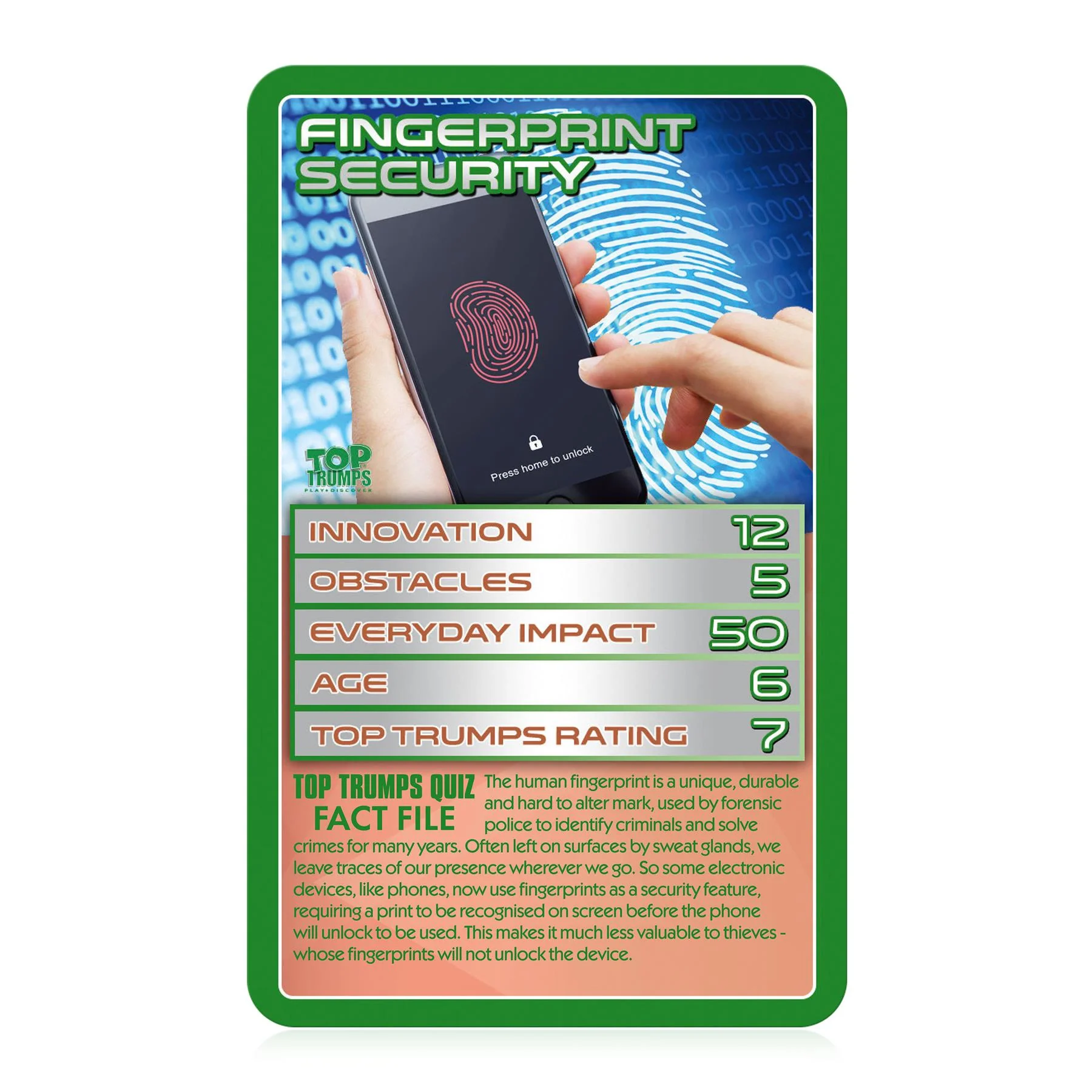 STEM Terrific Technology 21 Top Trumps Card Game - Image 4