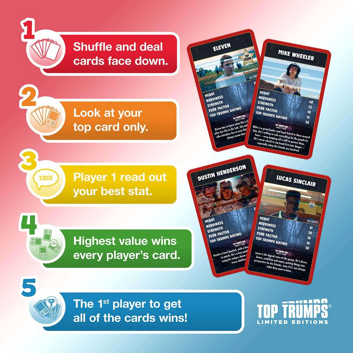 Stranger Things Top Trumps Card Game - Image 4