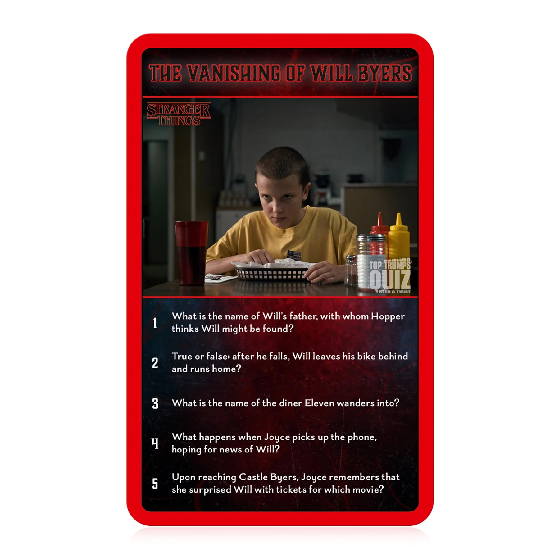 Stranger Things Top Trumps Quiz Card Game - Image 3