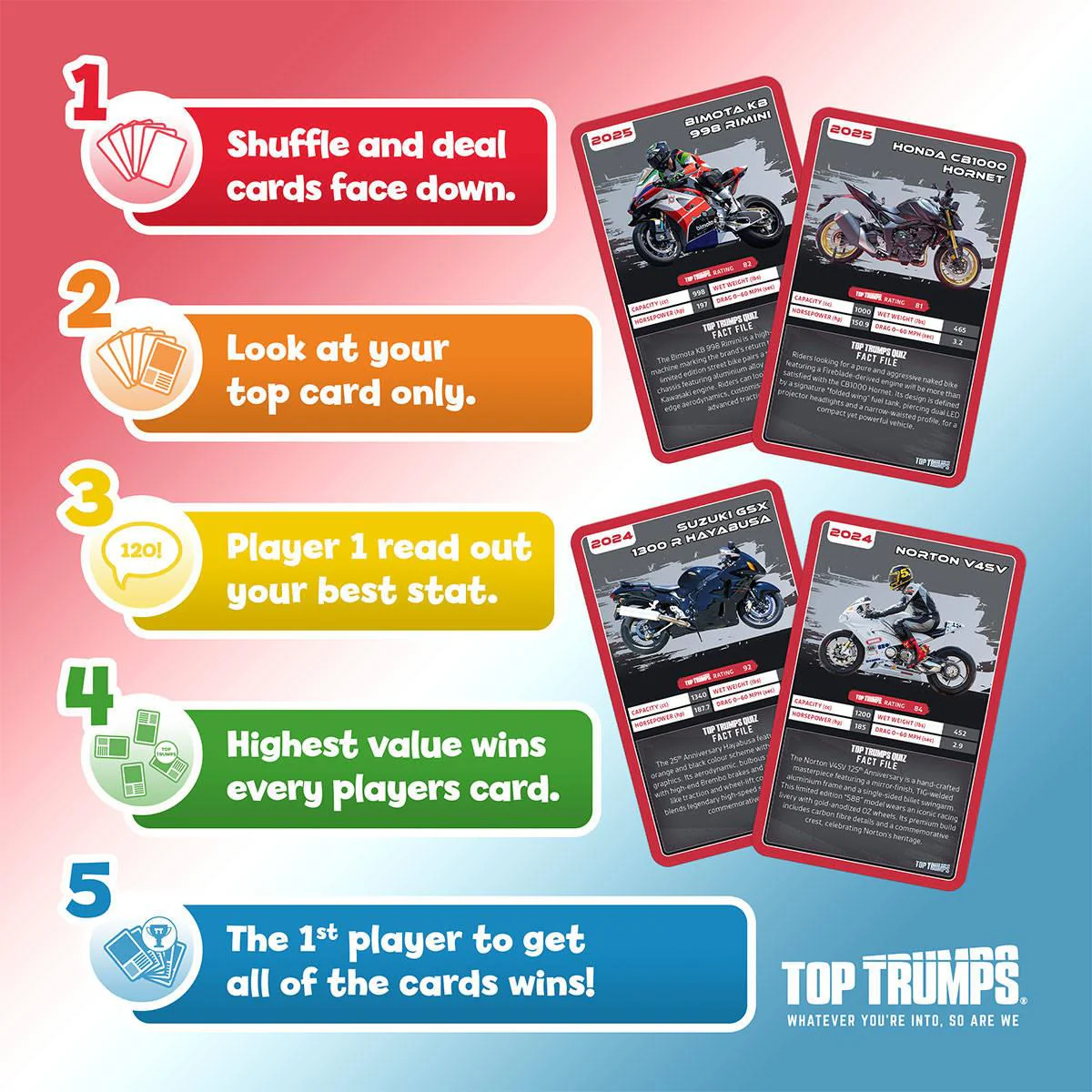 Super Bikes Top Trumps Card Game - Image 5