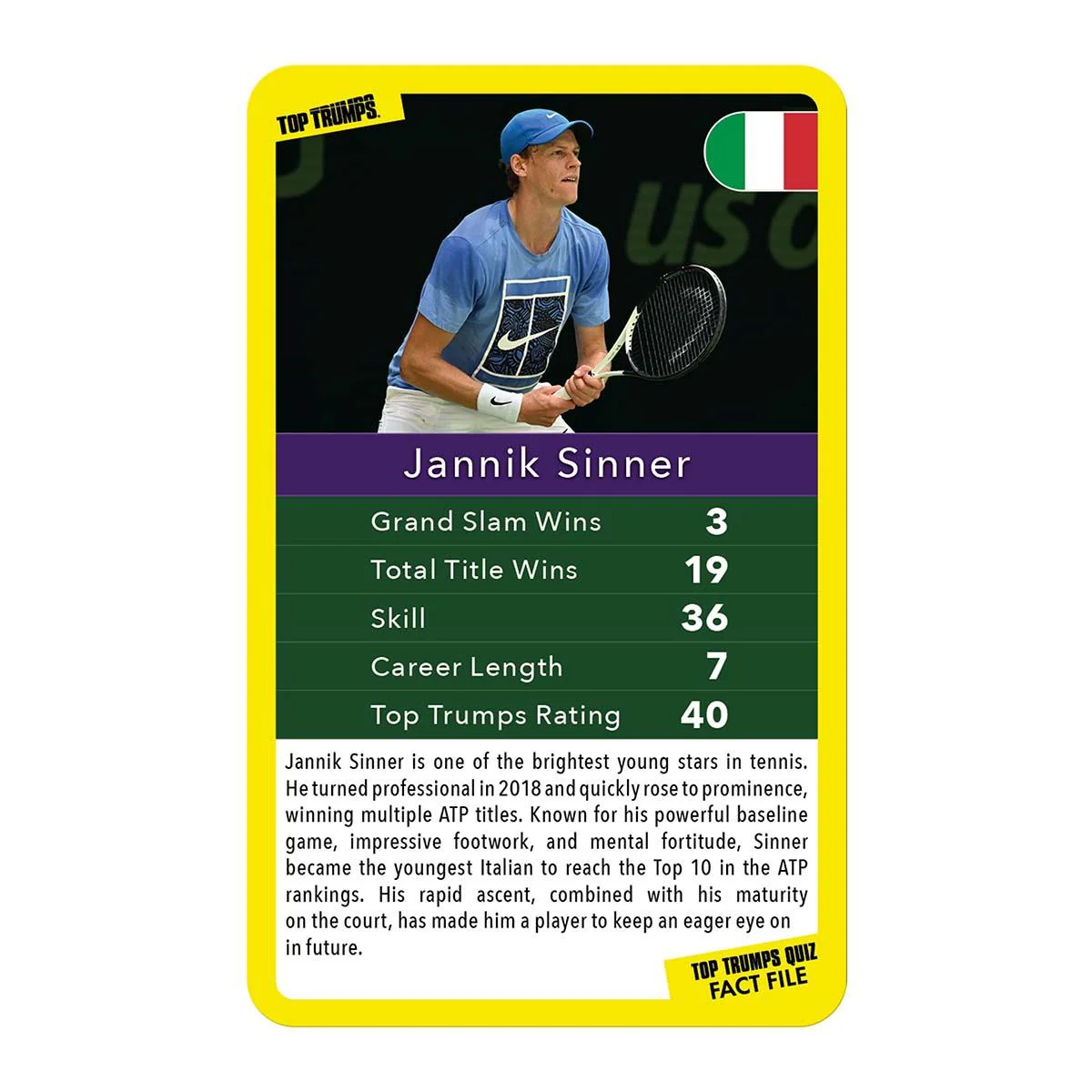 Tennis Stars Top Trumps Limited Edition Card Game - Image 3