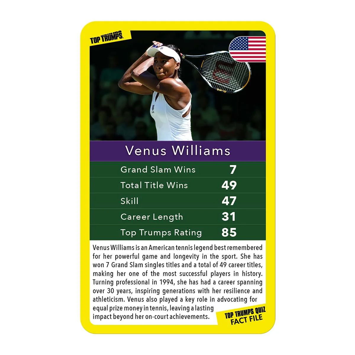 Tennis Stars Top Trumps Limited Edition Card Game - Image 4