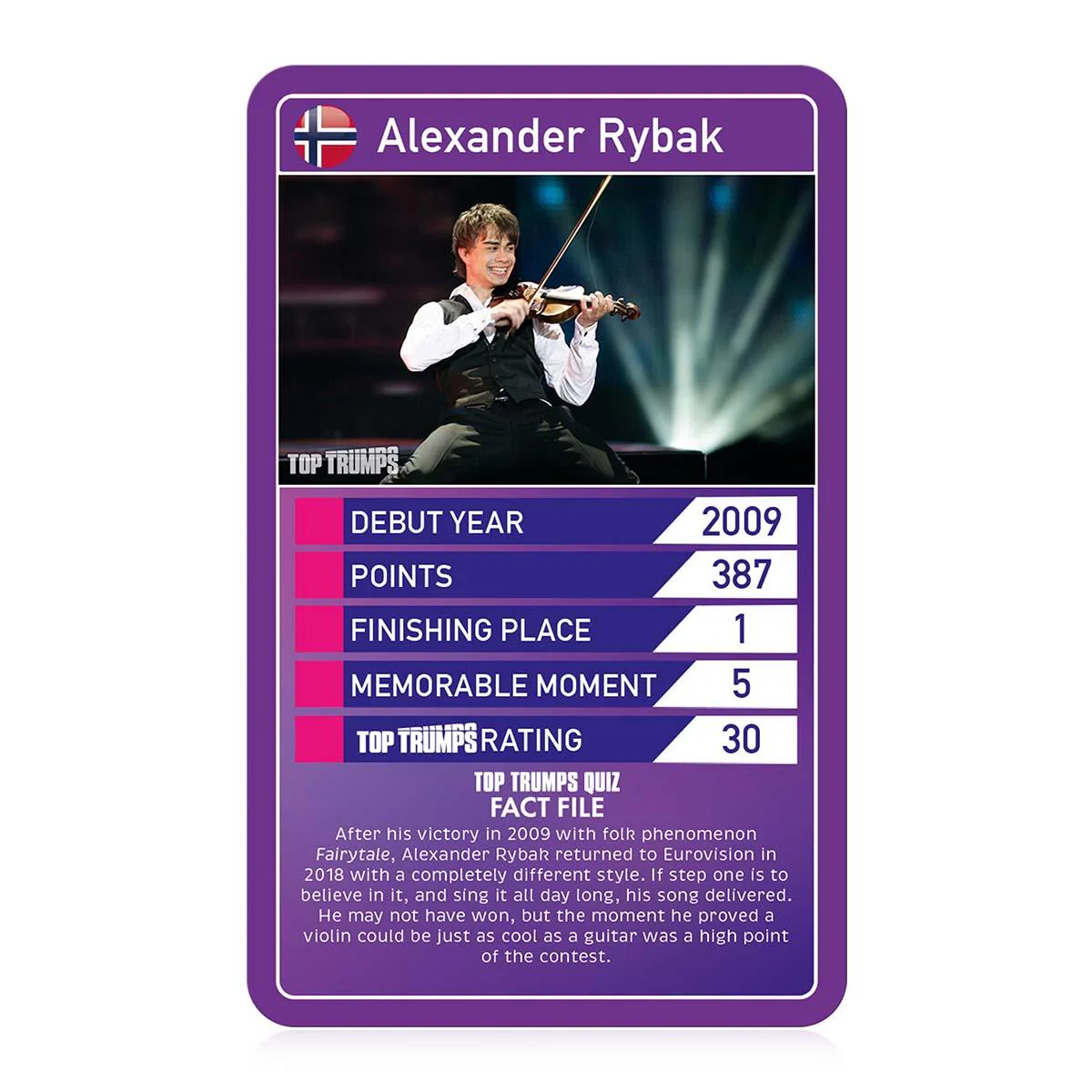 The Independent & Unofficial Guide To Eurovision Top Trumps Card Game - Image 4