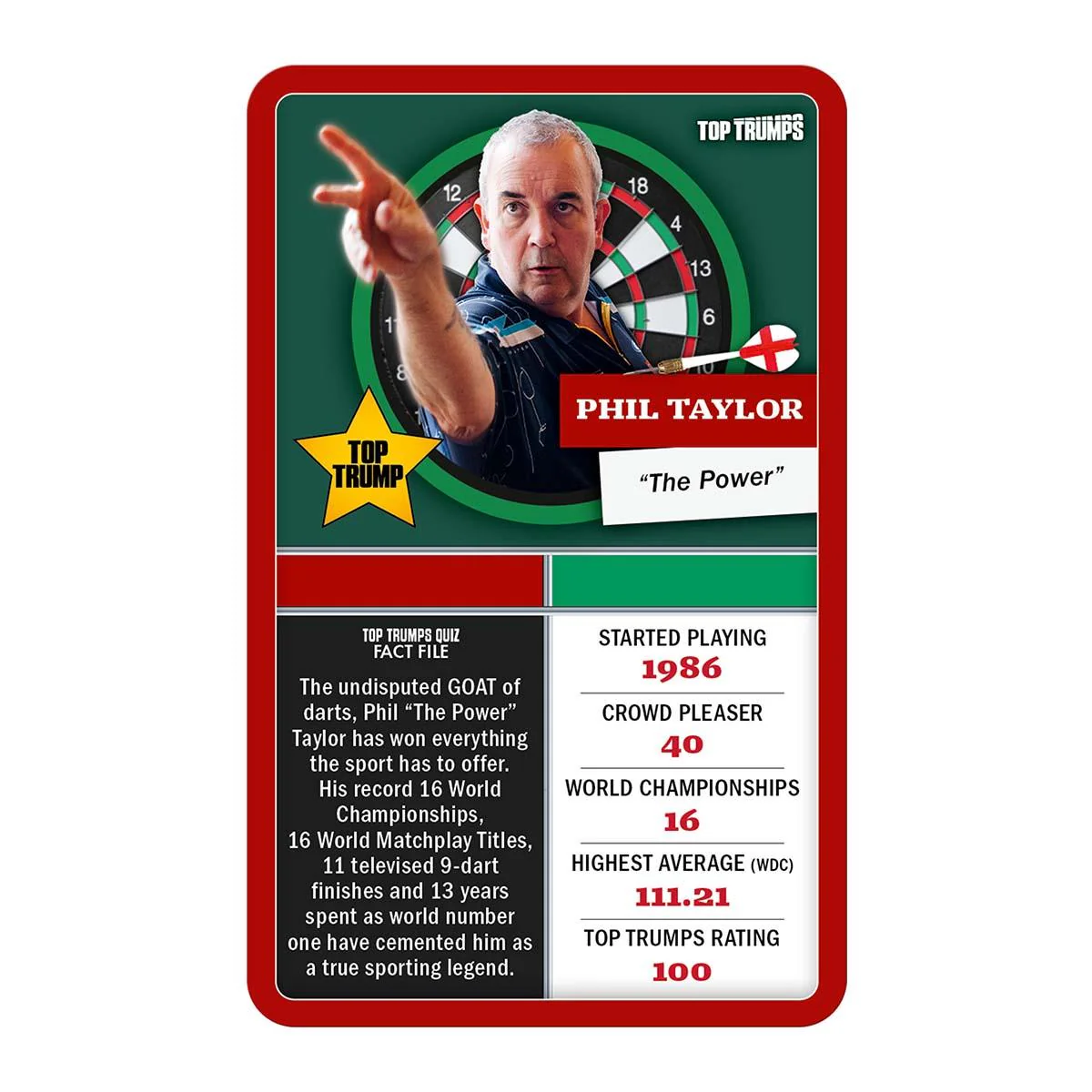 Top 30 Darts Greats Top Trumps Limited Edition Card Game Gift Set - Image 5