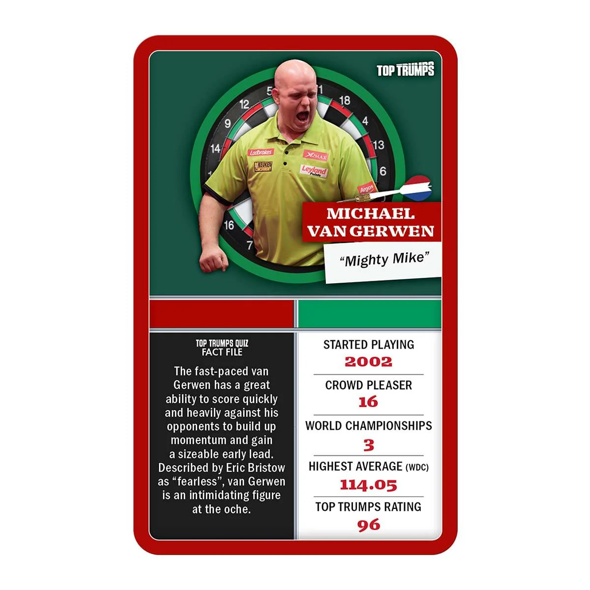 Top 30 Darts Greats Top Trumps Limited Edition Card Game Gift Set - Image 7