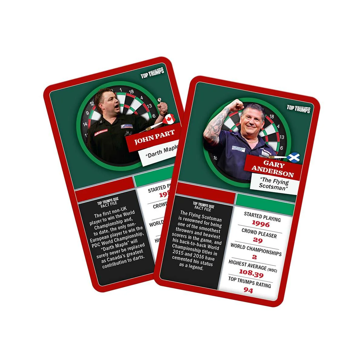Top 30 Darts Greats Top Trumps Limited Edition Card Game Gift Set - Image 8