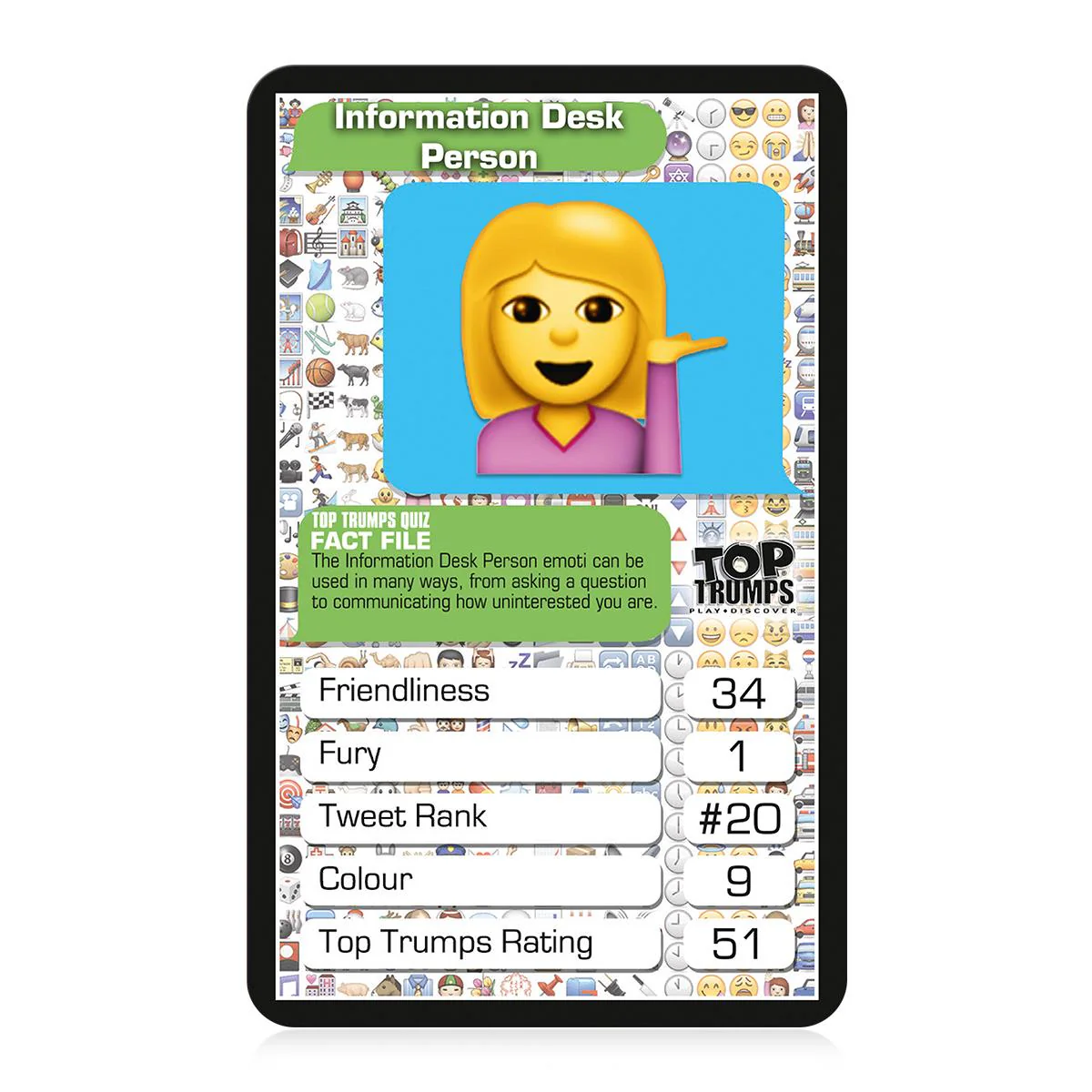 Top 30 Emotis Top Trumps Card Game - Image 3
