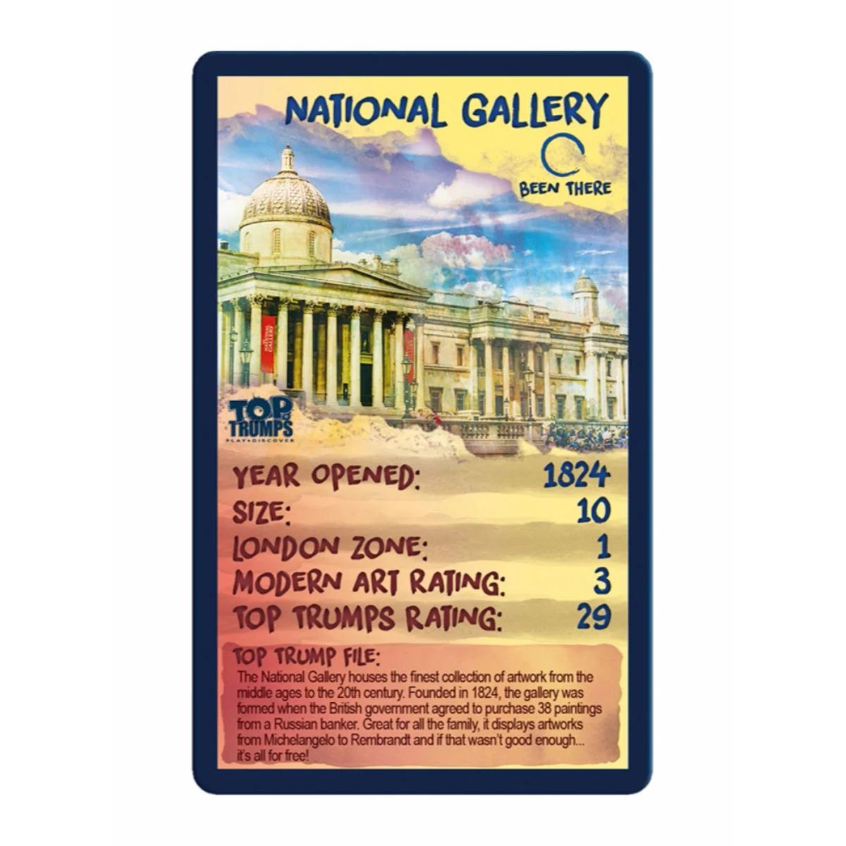 Top London Galleries Top Trumps Card Game - Image 4