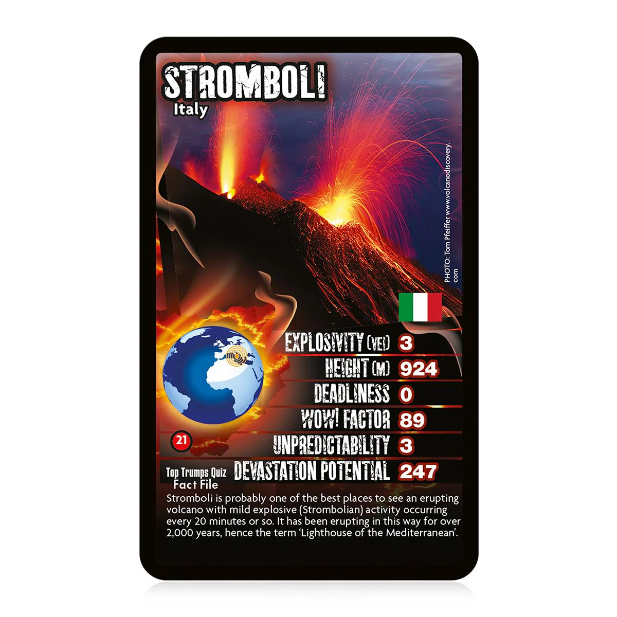Volcanoes Top Trumps Card Game - Image 2