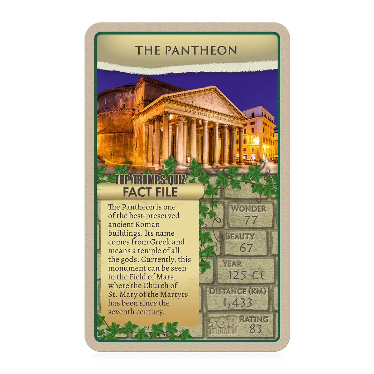 Wonders of the Ancient World Top Trumps Card Game - Image 2