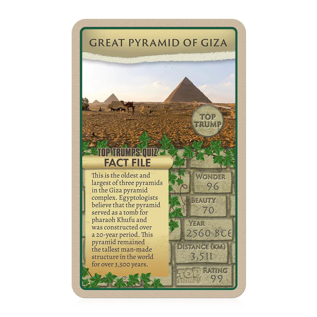 Wonders of the Ancient World Top Trumps Card Game - Image 3