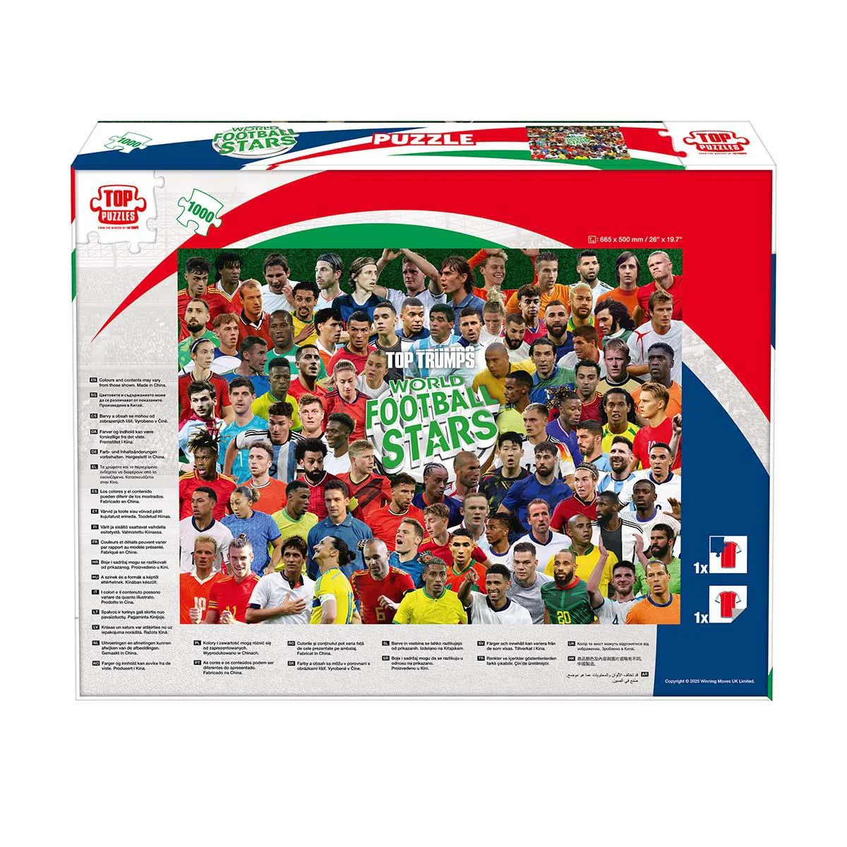 World Football Stars 1000 Piece Jigsaw Puzzle (New) - Image 4