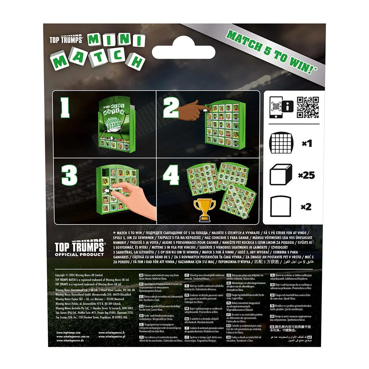 World Football Stars Green Top Trumps Mini Match - Image 5