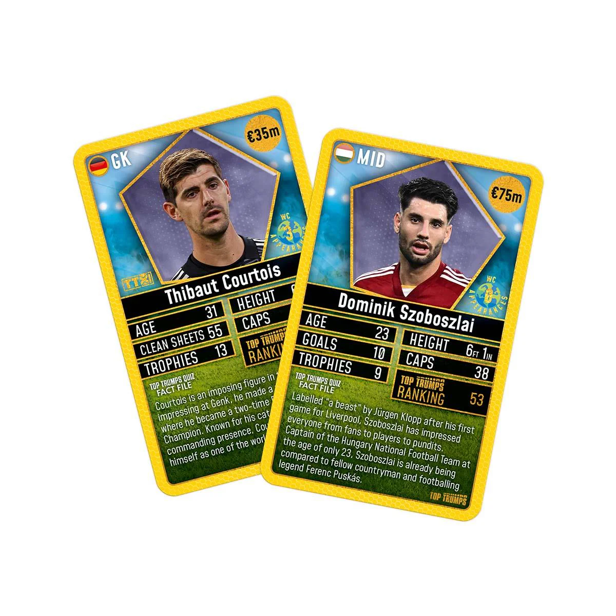 World Football Stars Top 200 - Pack 2 Top Trumps Card Game - Image 3