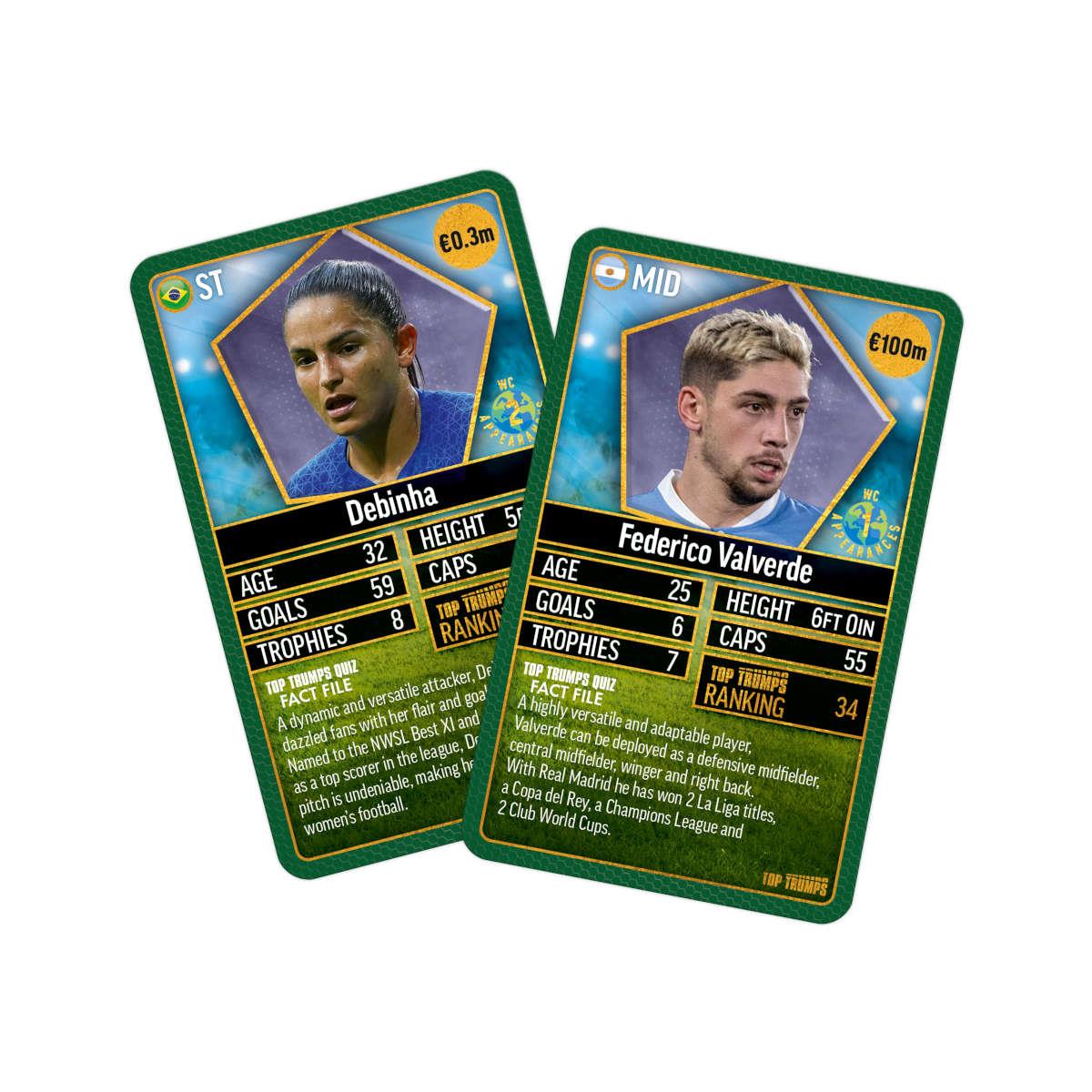 World Football Stars Top 200 - Pack 5 Top Trumps Card Game - Image 3