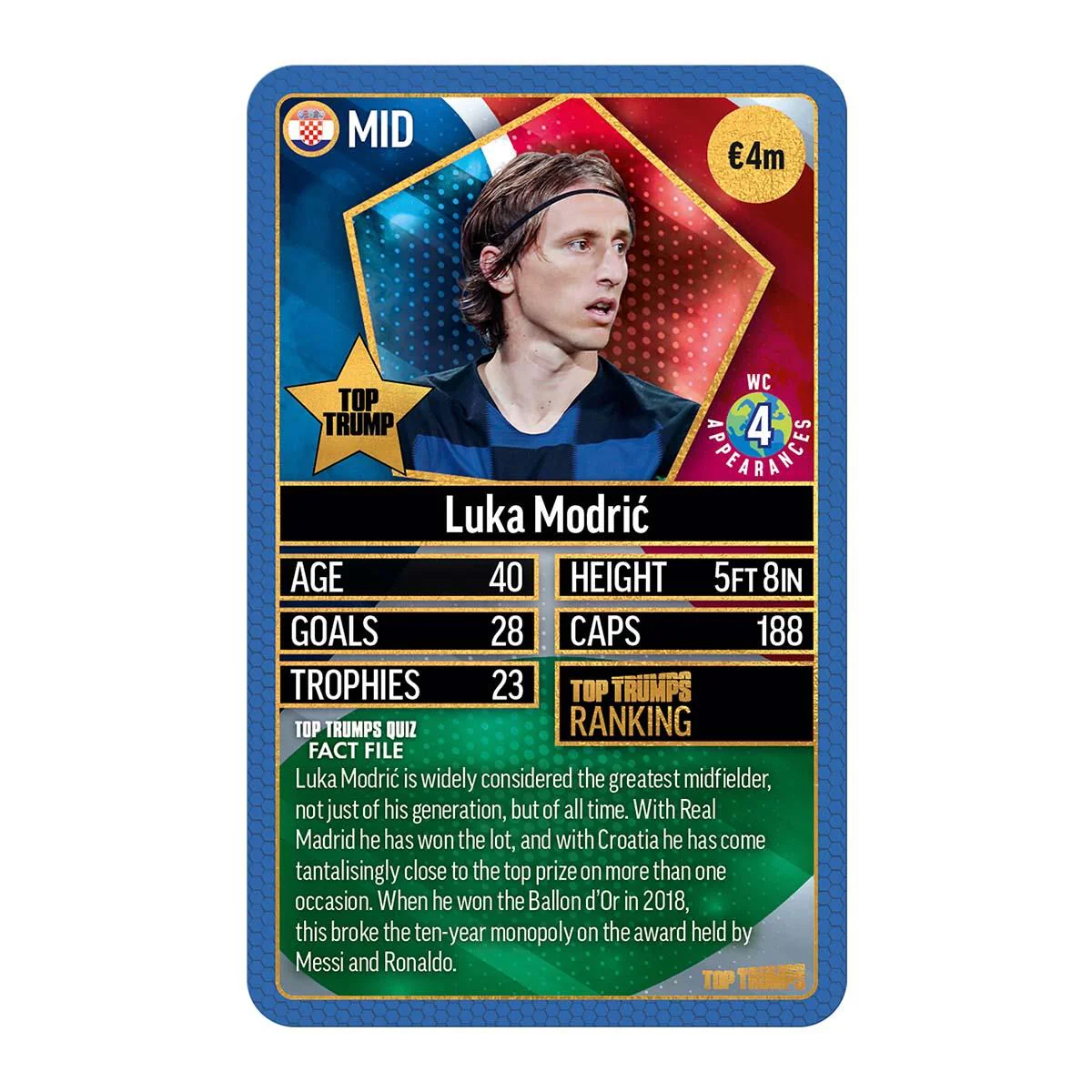 World Football Stars Top 200 Top Trumps Card Game – Chrome Blue Pack - Image 3