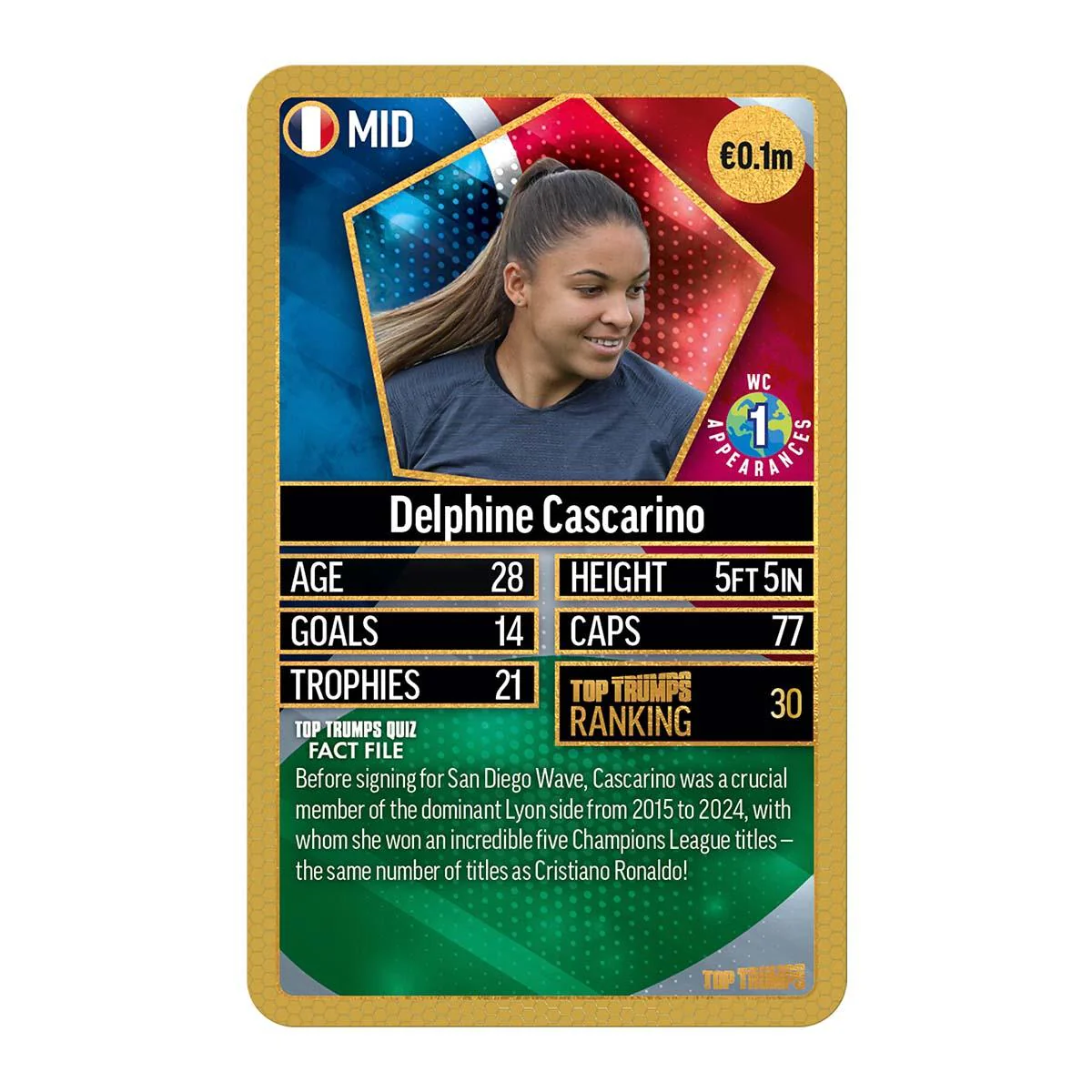 World Football Stars Top 200 Top Trumps Card Game – Chrome Gold Pack - Image 4