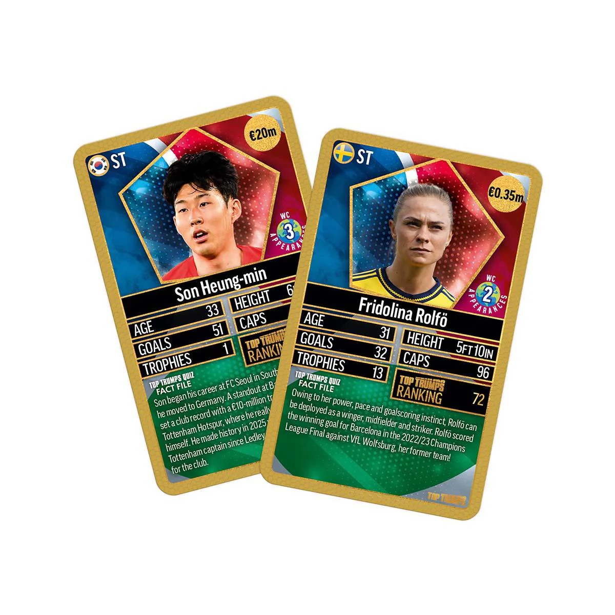 World Football Stars Top 200 Top Trumps Card Game – Chrome Gold Pack - Image 6