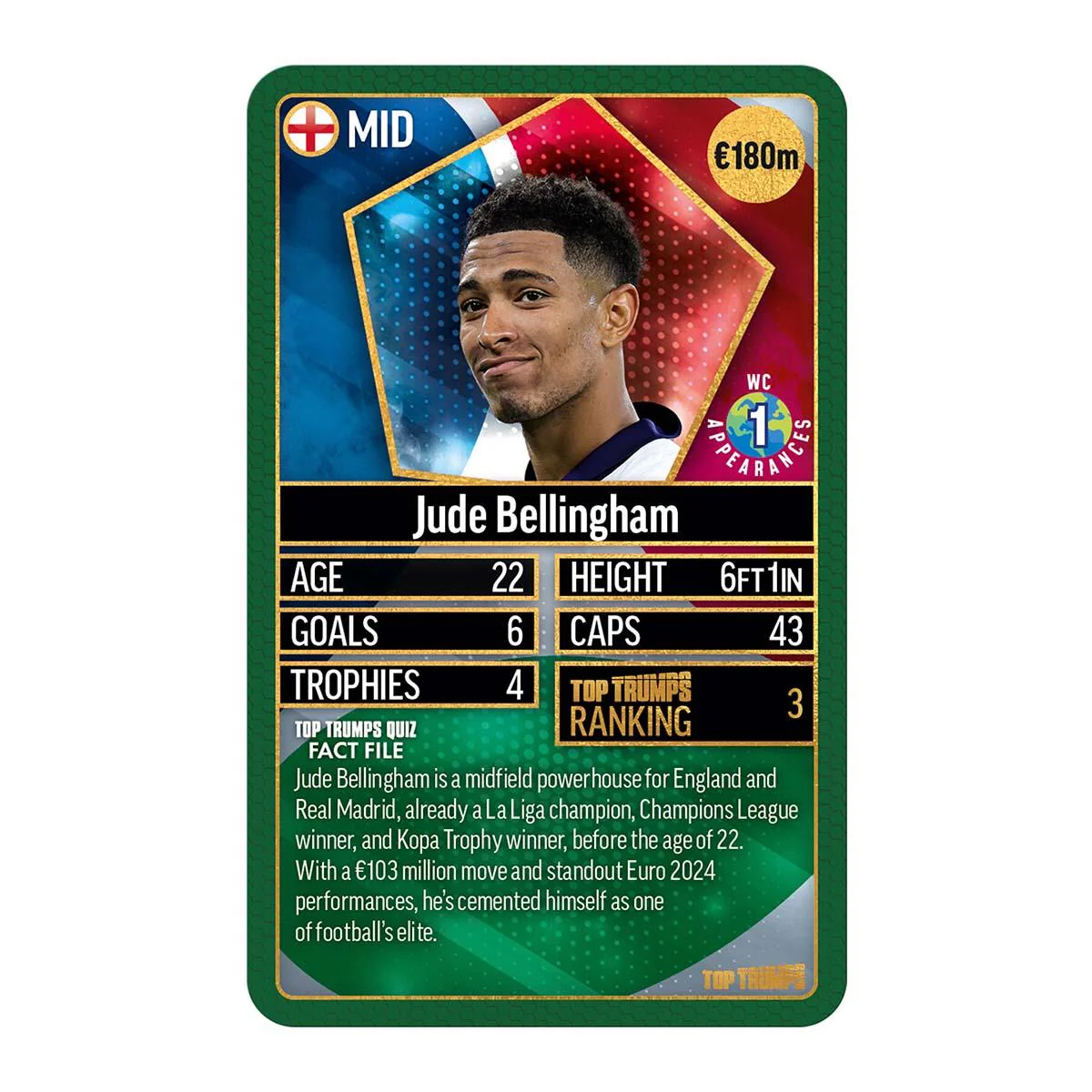 World Football Stars Top 200 Top Trumps Card Game β Chrome Green Pack - Image 4