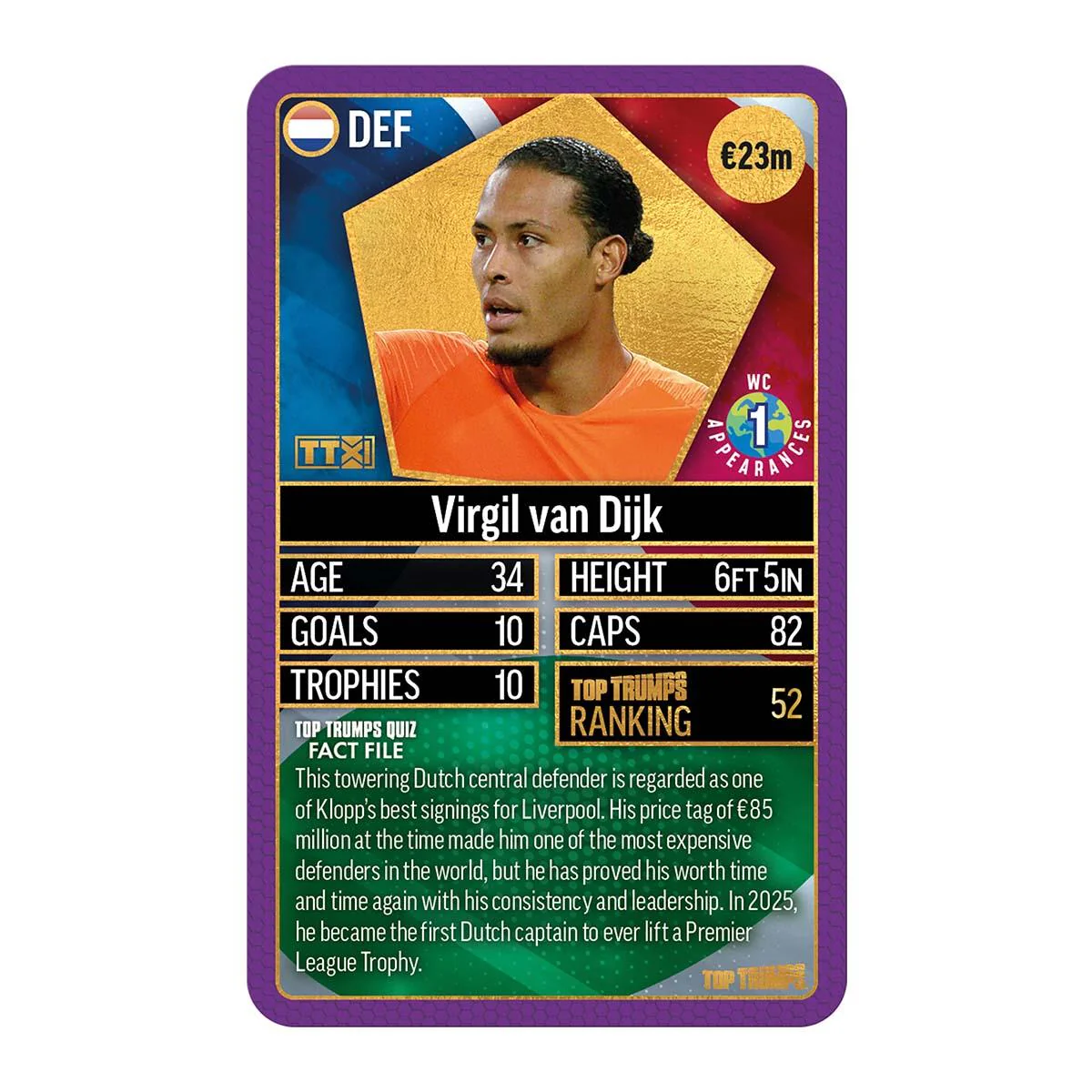 World Football Stars Top 200 Top Trumps Card Game – Chrome Purple Pack - Image 4