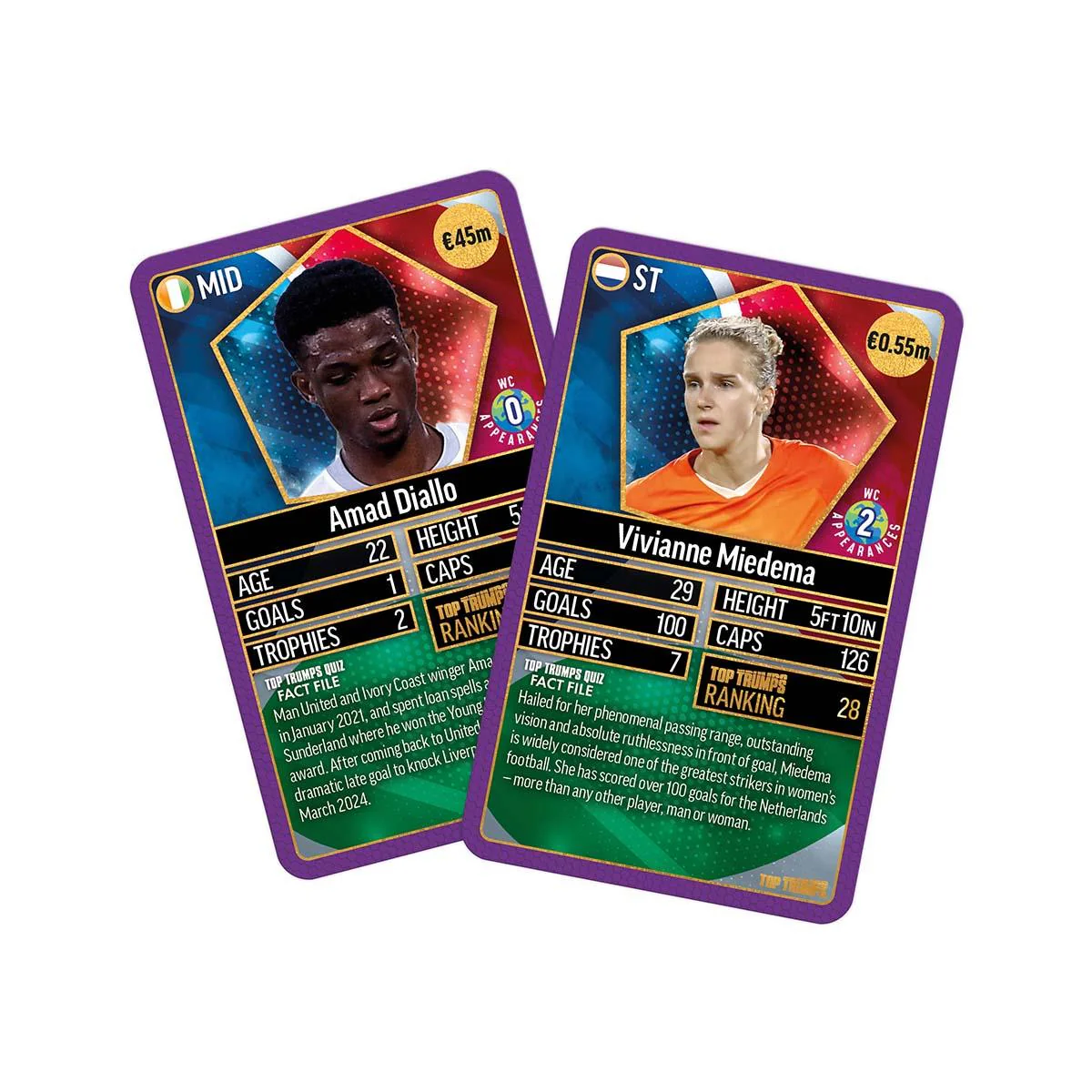 World Football Stars Top 200 Top Trumps Card Game – Chrome Purple Pack - Image 5