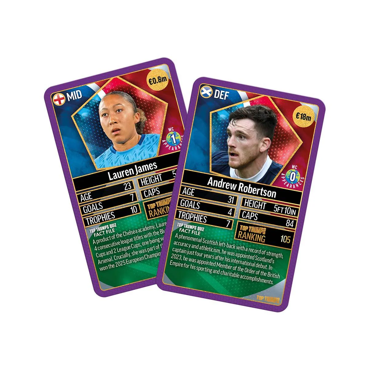 World Football Stars Top 200 Top Trumps Card Game – Chrome Purple Pack - Image 6