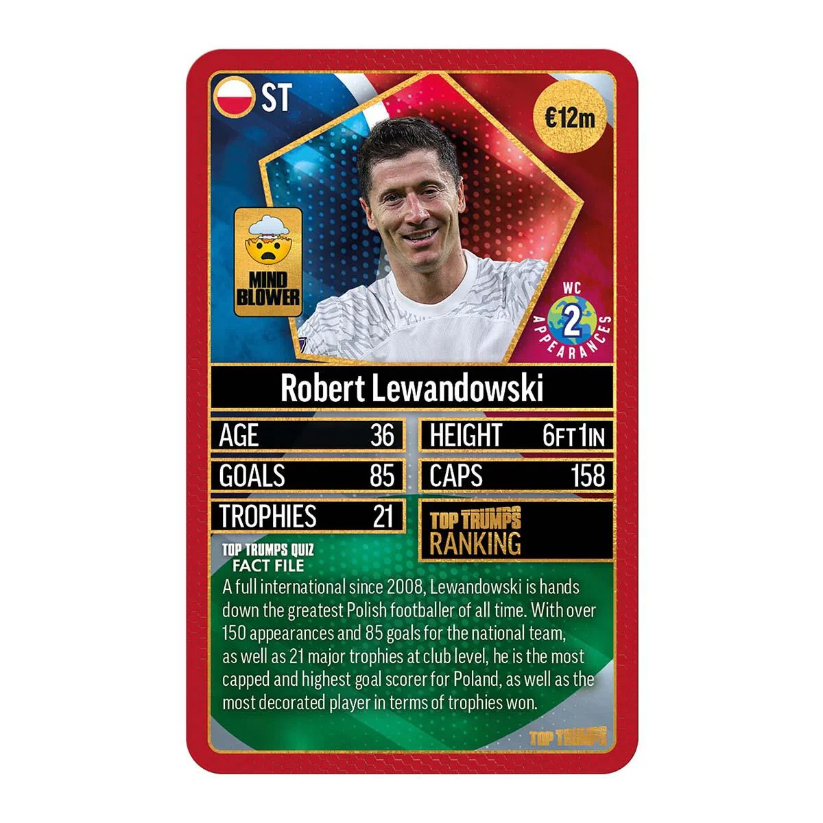 World Football Stars Top 200 Top Trumps Card Game - Chrome Red Pack - Image 3