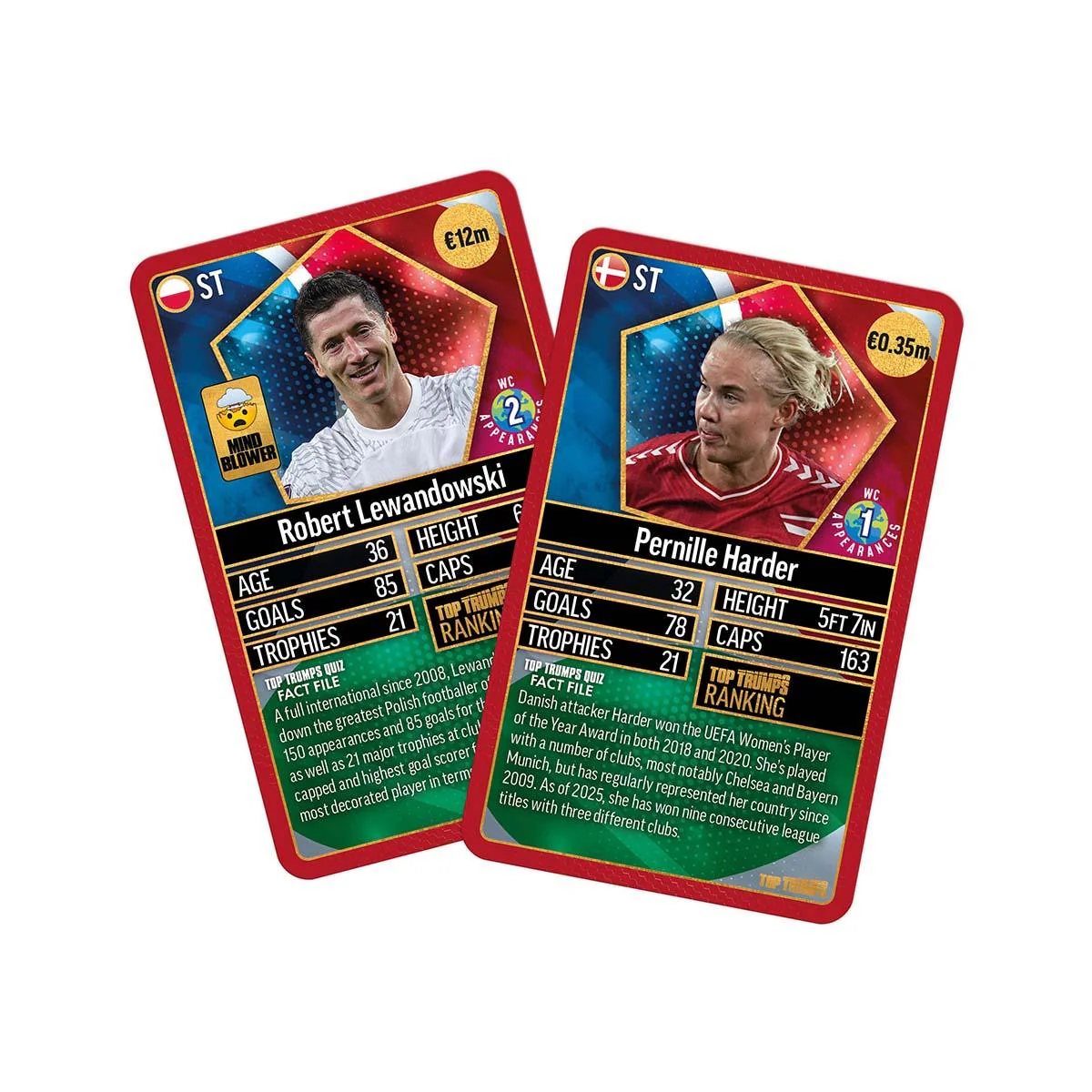 World Football Stars Top 200 Top Trumps Card Game - Chrome Red Pack - Image 6