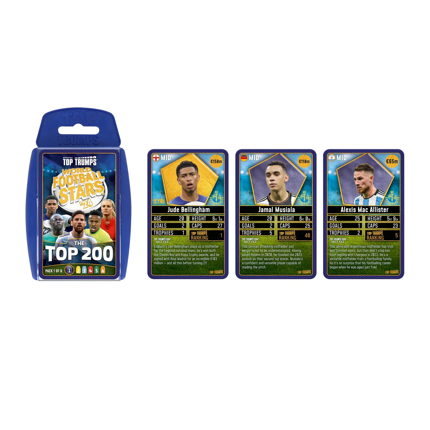 World Football Stars Top 200 Top Trumps - Starter Kit - Image 6