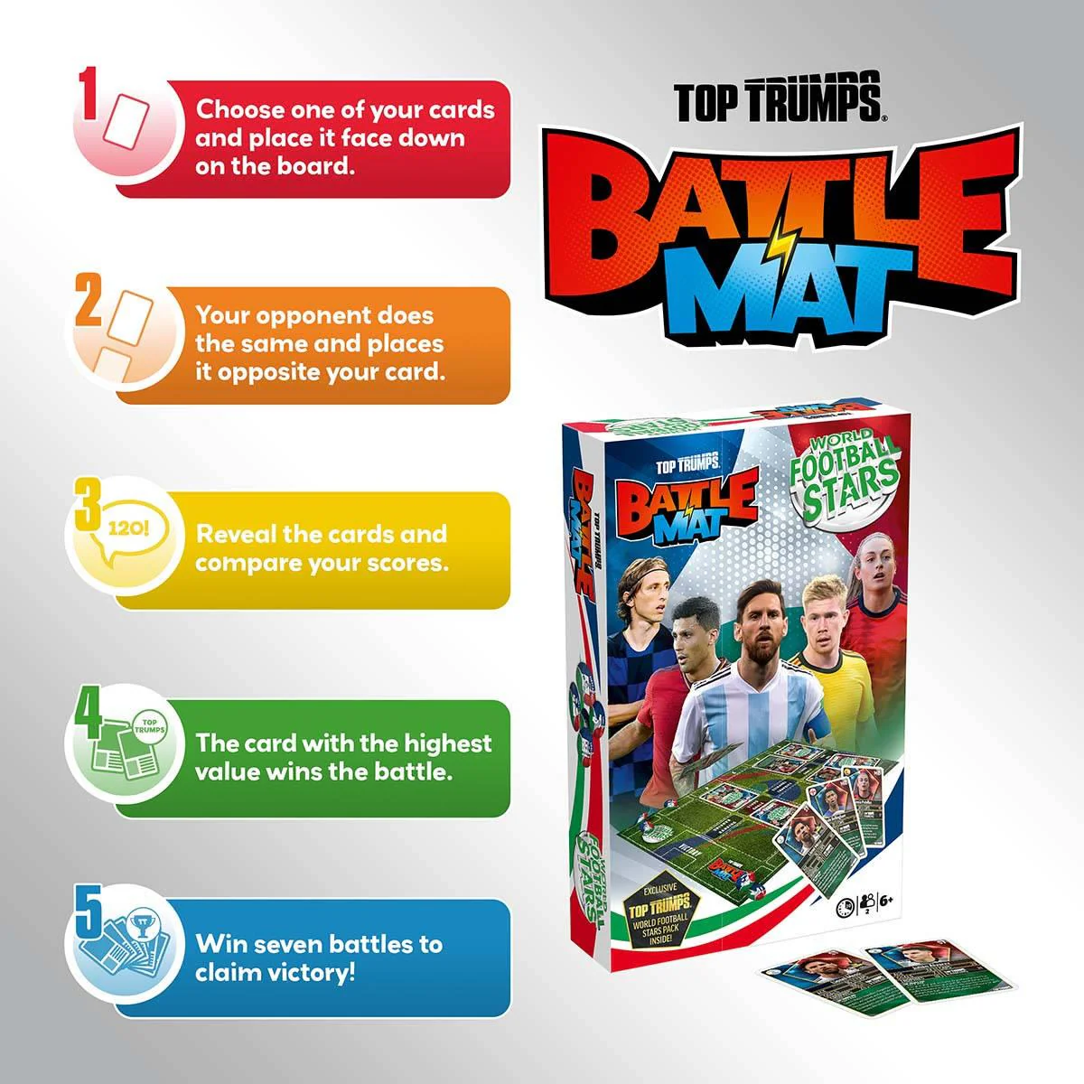 World Football Stars Top Trumps Battle Mat Card Game - Image 10